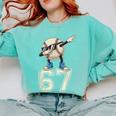 Boys Kids 67 Six Seven Sunglasses Dabbing Baseball Lover Comfort Colors Sweatshirt Butter Boys Kids 67 Six Seven Sunglasses Dabbing Baseball Lover Comfort Colors Sweatshirt Butter