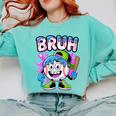 Bruh Baseball Drip Boys Youth Ice Cream Dripping Baseball Comfort Colors Sweatshirt Butter Bruh Baseball Drip Boys Youth Ice Cream Dripping Baseball Comfort Colors Sweatshirt Butter