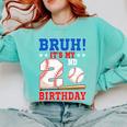 Bruh It's My 2nd Birthday Boy Baseball Themed Party Comfort Colors Sweatshirt Butter Bruh It's My 2nd Birthday Boy Baseball Themed Party Comfort Colors Sweatshirt Butter