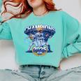 Champions 2025 Baseball Retro Athletic Celebration Theme Comfort Colors Sweatshirt Butter