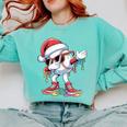Christmas Baseball Ice Cream Dripping Santa Baseball Drip Comfort Colors Sweatshirt Butter Christmas Baseball Ice Cream Dripping Santa Baseball Drip Comfort Colors Sweatshirt Butter
