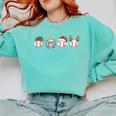 Christmas Baseball Player X-Mas Balls Comfort Colors Sweatshirt Butter