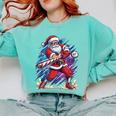 Christmas Baseball Santa Game Day Xmas Boys Kids Men Comfort Colors Sweatshirt Butter Christmas Baseball Santa Game Day Xmas Boys Kids Men Comfort Colors Sweatshirt Butter