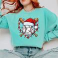 Christmas Baseball Santa Hat For Baseball Players Fans Comfort Colors Sweatshirt Butter Christmas Baseball Santa Hat For Baseball Players Fans Comfort Colors Sweatshirt Butter