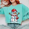 Christmas Baseball Snowman Xmas Pajamas Women Men Boys Comfort Colors Sweatshirt Butter Christmas Baseball Snowman Xmas Pajamas Women Men Boys Comfort Colors Sweatshirt Butter