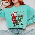 Christmas Santa Baseball Ugly Sweater Comfort Colors Sweatshirt Butter Christmas Santa Baseball Ugly Sweater Comfort Colors Sweatshirt Butter