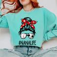 Classy Nana Life Soccer Messy Bun Baseball Mother's Day Comfort Colors Sweatshirt Butter Classy Nana Life Soccer Messy Bun Baseball Mother's Day Comfort Colors Sweatshirt Butter
