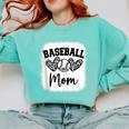 Custom Baseball Mom Number 86 Heart For Mom Comfort Colors Sweatshirt Butter