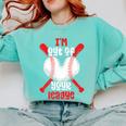 Cute Baseball Mom Out Of Your League Mommy Sports Players Premium Comfort Colors Sweatshirt Butter