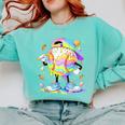 Cute Easter Baseball Ice Cream Boys Girls Kids Comfort Colors Sweatshirt Butter Cute Easter Baseball Ice Cream Boys Girls Kids Comfort Colors Sweatshirt Butter