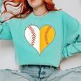 Cute Love Baseball Fast Pitch Softball Heart Baseball Mom Comfort Colors Sweatshirt Butter Cute Love Baseball Fast Pitch Softball Heart Baseball Mom Comfort Colors Sweatshirt Butter