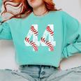 Distressed Baseball Number 44 Jersey Uniform Player Fan Comfort Colors Sweatshirt Butter