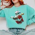 Dominican Republic Santa Christmas Baseball Beisbol Comfort Colors Sweatshirt Butter Dominican Republic Santa Christmas Baseball Beisbol Comfort Colors Sweatshirt Butter