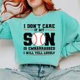 I Don't Care If My Son Is Embarrassed Baseball Mom Comfort Colors Sweatshirt Butter
