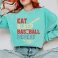 Eat Sleep Baseball Repeat Bat Ball Player Fan Comfort Colors Sweatshirt Butter Eat Sleep Baseball Repeat Bat Ball Player Fan Comfort Colors Sweatshirt Butter