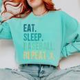 Eat Sleep Baseball Repeat Baseball Player Baseball Comfort Colors Sweatshirt Butter Eat Sleep Baseball Repeat Baseball Player Baseball Comfort Colors Sweatshirt Butter