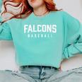 Falcons Baseball Inspired Comfort Colors Sweatshirt Butter Falcons Baseball Inspired Comfort Colors Sweatshirt Butter