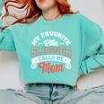 My Favorite Little Slugger Calls Me Mom Proud Baseball Mom Comfort Colors Sweatshirt Butter