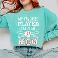 My Favorite Player Calls Me Mom Baseball Mom Game Day Comfort Colors Sweatshirt Butter My Favorite Player Calls Me Mom Baseball Mom Game Day Comfort Colors Sweatshirt Butter