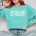 FUNNY Softball Mom Like A Baseball Mom But Smarter Comfort Colors Sweatshirt Butter FUNNY Softball Mom Like A Baseball Mom But Smarter Comfort Colors Sweatshirt Butter
