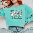 Game Day Just A Baseball Goose Cute Duck Team Sports Comfort Colors Sweatshirt Butter