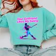 Your Girlfriend Likes My Swing Baseball Quote Boys Men Comfort Colors Sweatshirt Butter Your Girlfriend Likes My Swing Baseball Quote Boys Men Comfort Colors Sweatshirt Butter