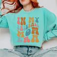 Groovy In My Baseball Mom Era Softball Game Day Comfort Colors Sweatshirt Butter