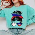 Haitian Baseball Mom Haiti Flag Baseball Girl Comfort Colors Sweatshirt Butter Haitian Baseball Mom Haiti Flag Baseball Girl Comfort Colors Sweatshirt Butter