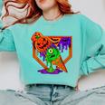 Halloween Baseball Ice Cream Drip Boys Girls Youth Comfort Colors Sweatshirt Butter Halloween Baseball Ice Cream Drip Boys Girls Youth Comfort Colors Sweatshirt Butter