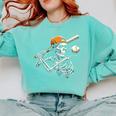 Halloween Boys Batting Skeleton Baseball Comfort Colors Sweatshirt Butter Halloween Boys Batting Skeleton Baseball Comfort Colors Sweatshirt Butter