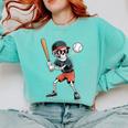 Halloween Skeleton Playing Baseball 67 Six Seven Meme Comfort Colors Sweatshirt Butter Halloween Skeleton Playing Baseball 67 Six Seven Meme Comfort Colors Sweatshirt Butter