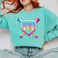 Happy 100 Days Of School Baseball Drip 100th Day Of School Comfort Colors Sweatshirt Butter Happy 100 Days Of School Baseball Drip 100th Day Of School Comfort Colors Sweatshirt Butter