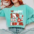 Happy 100 Days Of School Baseball Football PE Teacher Comfort Colors Sweatshirt Butter Happy 100 Days Of School Baseball Football PE Teacher Comfort Colors Sweatshirt Butter