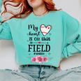 My Heart Is On That Field Ball Gigi Baseball Mom Comfort Colors Sweatshirt Butter My Heart Is On That Field Ball Gigi Baseball Mom Comfort Colors Sweatshirt Butter