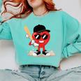 Heart Playing Baseball Valentine Baseball Comfort Colors Sweatshirt Butter Heart Playing Baseball Valentine Baseball Comfort Colors Sweatshirt Butter