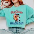 Hey Chicago Whadya Say Baseball Hot Dog Comfort Colors Sweatshirt Butter Hey Chicago Whadya Say Baseball Hot Dog Comfort Colors Sweatshirt Butter