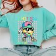 I Hit 100 Days Of School Baseball Drip 100th Day Of School Comfort Colors Sweatshirt Butter