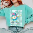 I Hit 100 Days Of School Baseball Ice Cream Drip Boys Girls Comfort Colors Sweatshirt Butter I Hit 100 Days Of School Baseball Ice Cream Drip Boys Girls Comfort Colors Sweatshirt Butter