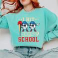 I Hit 100 Days Of School Baseball Kids Boy Teacher 100th Day Comfort Colors Sweatshirt Butter I Hit 100 Days Of School Baseball Kids Boy Teacher 100th Day Comfort Colors Sweatshirt Butter