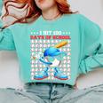 I Hit 100 Days Of School Baseball Player Kids Boys Son Comfort Colors Sweatshirt Butter