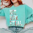 Hit Run Steal Baseball Mom For Women Baseball Comfort Colors Sweatshirt Butter Hit Run Steal Baseball Mom For Women Baseball Comfort Colors Sweatshirt Butter