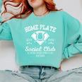 Home Plate Social Club Baseball Moms Group Tee Comfort Colors Sweatshirt Butter