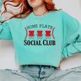Home Plate Social Club Softball Season Baseball Mom Comfort Colors Sweatshirt Butter Home Plate Social Club Softball Season Baseball Mom Comfort Colors Sweatshirt Butter