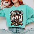 Home Run Baseball Mom Comfort Colors Sweatshirt Butter