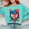 HUGvyn 7th Birthday Baseball Ice Cream Drip Number 7 Kid Boy Comfort Colors Sweatshirt Butter HUGvyn 7th Birthday Baseball Ice Cream Drip Number 7 Kid Boy Comfort Colors Sweatshirt Butter