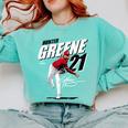Hunter Greene Cincinnati MLB Baseball Players MLBHGR204M Comfort Colors Sweatshirt Butter Hunter Greene Cincinnati MLB Baseball Players MLBHGR204M Comfort Colors Sweatshirt Butter