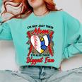 I'm Their Biggest Fan Volleyball Baseball Mom Comfort Colors Sweatshirt Butter