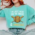 I'm Just Here For The Snacks And Commercials Baseball Comfort Colors Sweatshirt Butter