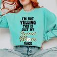 I'm Not Yelling This Is Baseball Mom Baseball Comfort Colors Sweatshirt Butter