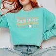 I'm Not Yelling This Is My Baseball Mom Voice Baseball Mom Comfort Colors Sweatshirt Butter